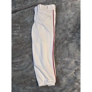 NWOT Mizuno Women's Performance Softball Baseball Pants White Red Stripe Large